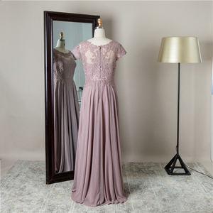 <span class=keywords><strong>Robe</strong></span> <span class=keywords><strong>de</strong></span> <span class=keywords><strong>mariée</strong></span> élégante à manches courtes grande taille pour femmes, longueur au sol, dentelle brodée, style <span class=keywords><strong>grand</strong></span>-<span class=keywords><strong>mère</strong></span>, <span class=keywords><strong>mariée</strong></span>, naturelle, simple - Product Image 2