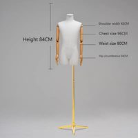 Mannequin de vitrine pour magasin de vêtements, modèle masculin, pour affichage de denim, demi-corps ou corps entier, avec pantalon portable
