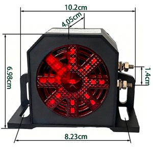 Alarme de recul musicale 8 sons pour grossistes avec lumière LED clignotante 9-36V 80V pour bus, camion-benne, étanche, <span class=keywords><strong>klaxon</strong></span> de recul pour la sécurité routière - Product Image 5