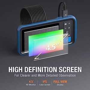 Caméra d'inspection endoscopique double objectif OEM ODM avec lumière <span class=keywords><strong>Teslong</strong></span> 45 HD, caméra de contrôle flexible pour l'automobile - Product Image 5