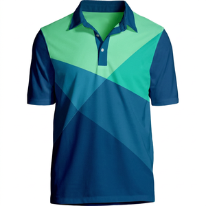 Polo pour homme Hemistyles à imprimé animal, manches courtes, séchage rapide, léger, respirant, en spandex/polyester, imprimé par sublimation, pour le golf - Product Image 1