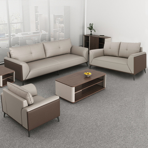 Chất lượng cao phong cách hiện đại VIP điều hành PU da cắt sofa văn phòng đặt cho văn phòng nhà và khách sạn sử dụng - Product Image 4
