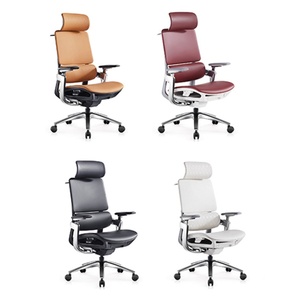 Nouvelle Chaise de Bureau Exécutive de Luxe Moderne à Dossier Haut, Réglable en Hauteur, Pivotante, en Cuir PU, pour Dirigeant - Product Image 4