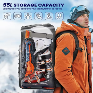 Sac de sport thermique à roulettes imperméable personnalisable pour chaussures de <span class=keywords><strong>ski</strong></span>, bottes, <span class=keywords><strong>casque</strong></span> pour les loisirs de plein air et les voyages - Product Image 3