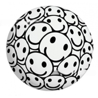 Balle anti-stress souple et colorée avec motif doodle, sensation de pâte, gel doux à presser pour soulager le stress et décorer le bureau