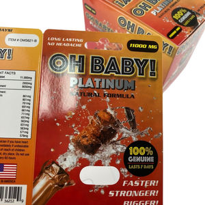 Großhandel Rhino 69 Rhino Pills Erektile Dysfunktion/3D-Karte Kapseln Verpackung/Display Papier boxen/Sex Pille Kapsel Silver Bulle - Product Image 3