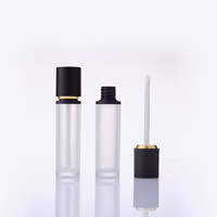Tubes de brillant à lèvres dégradé multicolores de 8 ml, emballage en boîte, vente en gros, bouchon à vis en plastique vide, étiquette personnalisée, logo accepté, soyeux