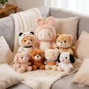 ตุ๊กตากระต่ายดีไซน์ทันสมัยขายดี ตุ๊กตาหมีเท็ดดี้ขายดี ตุ๊กตาสุนัขออกแบบเองได้ - Product Image 1