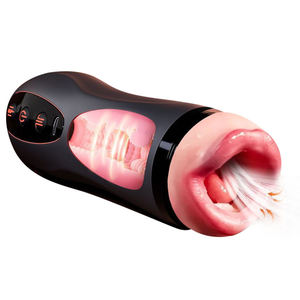 Godet de masturbation automatique pour homme en gros avec 10 modes de vibration, silencieux, réaliste, en TPE, fonction de chauffage et d'aspiration, Godet d'avion - Product Image 3