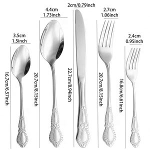 Modern Luxury Royal <b>Cutlery</b> <b>Set</b> for Restaurants Weddings Stainless Steel Knives Forks Spoons <b>Cutlery</b> <b>Set</b> - Product Image 3