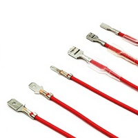 Terminales de resorte para microinterruptores de batería de 2.8/4.8/6.3 con cables y conectores prensados en frío