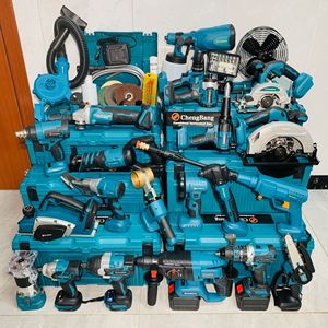 Set of 24pcs <b>Power</b> Tools Kits Rechargeable Lithium Brushless Angle Cordless Wrench Toolbox Combination Tool Set - Product Image 3