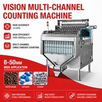 Machine de comptage automatique multi-canaux à haute vitesse pour vis, grains de café, capsules, quincaillerie (8-50 mm)