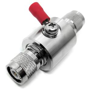 Factory Supply TNC Male Plug to TNC Male Plug Surge <strong>Arrester</strong> Antenna Protection RF <strong>Lightning</strong> Surge Protector <strong>Thunder</strong> <strong>Arrester</strong> - Product Image 1