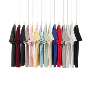 <span class=keywords><strong>T</strong></span>-shirts d'é<span class=keywords><strong>t</strong></span>é pour hommes avec logo personnalisé, en Sorona, à manches courtes, couleur unie, col rond, basiques, simples, 230 GSM - Product Image 4
