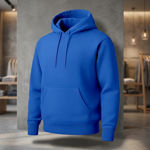 Men's Heavyweight <b>600gsm</b> Polyester/Cotton Winter Lined Solid Outdoor Printed Oversized Pullover <b>Hoodie</b> Stringless ODM Design - Product Image 6
