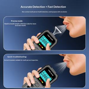 เครื่องตรวจวัดแอลกอฮอล์ในลมหายใจแบบเป่าลม รุ่นใหม่ ความแม่นยำสูง หัวเป่าลมแบบสองทาง รุ่นพิเศษสำหรับการตรวจวินิจฉัยแอลกอฮอล์ในลมหายใจ รุ่น MR503B ใช้แบตเตอรี่ 3AAA - Product Image 4