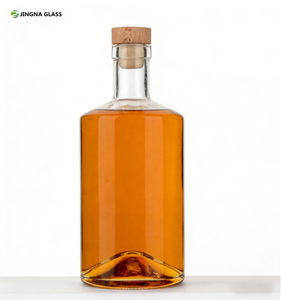 Bouteille <span class=keywords><strong>de</strong></span> whisky en verre transparent vide <span class=keywords><strong>de</strong></span> 700 ml avec bouchon, bouteille à spiritueux <span class=keywords><strong>haut</strong></span> <span class=keywords><strong>de</strong></span> <span class=keywords><strong>gamme</strong></span> pour liqueur, brandy, rhum, vodka, <span class=keywords><strong>gin</strong></span> - Product Image 1