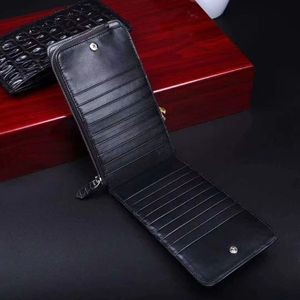 Tarjetero Multifuncional de Piel de Cocodrilo Personalizado de Alta Gama |   Cartera de Tarjetas de Lujo OEM/ODM para Hombre - Product Image 6