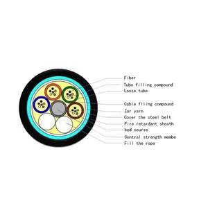 GYTZS Optical Cable Single Mode 9/125 9.7mm PE Fiber Optical Cable 2core