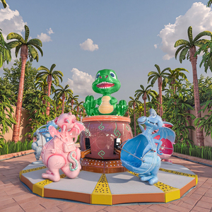 Atractivo Dinosaurio Inflable de Fibra de Vidrio y Acero para Parque de Diversiones, Apto para Interiores y Exteriores, en Venta - Product Image 1