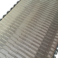 Nueva Cinta Transportadora de Placas Planas de Acero Inoxidable SS304 de Grado Alimenticio, Diseño Sanitario, Fácil de Limpiar, Anticorrosión, Alta Temperatura