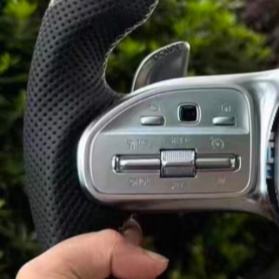 พวงมาลัยคาร์บอนไฟเบอร์ปรับแต่งได้เหมาะสำหรับ <span class=keywords><strong>Mercedes</strong></span> Benz W206 W205 W222 W223 W213 W463 AMG GT A45 C63 E63GLS63 - Product Image 3