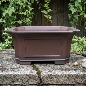 Pot de fleurs décoratif en argile violette Yixing de style nordique, écologique, capacité 2L, non émaillé, pour bonsaï et orchidées, pots de jardin irréguliers pour usage domestique - Product Image 3