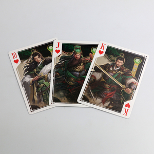High Quality Custom Three Kingdoms Themed Poker Playing Cards Durable <b>Paper</b> Poker Deck - Product Image 1