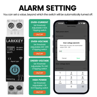 Interruptor de Relé Temporizador Inteligente Tuya Smart Life MCB WiFi AC para Riel DIN 63A Monofásico con Medición de Energía Kwh Ecológica y Control Remoto