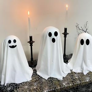 Fantôme lumineux en tissu pour Halloween avec boîte à piles AAA - Figurines lumineuses 3D personnalisées en tissu portables pour bureau - Product Image 6