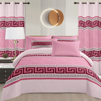 Ensemble de draps de lit 8 pièces avec rideaux assortis, différents motifs, personnalisation en petites séries, tissu prêt à l'emploi, livraison rapide, toucher doux