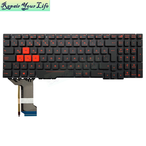 TR ตุรกี 4 พินคีย์บอร์ดเรืองแสงสำหรับ <span class=keywords><strong>ASUS</strong></span> <span class=keywords><strong>GL553</strong></span> ZX53V FX53 FX53V FX553VD FX553VE GL553VW GL753VD 0KNB0-6671TU00 คีย์บอร์ดใหม่ - Product Image 1