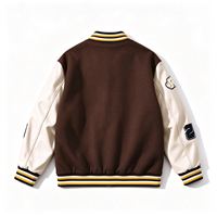 Veste bomber streetwear Y2K de haute qualité, broderie chenille, patchwork, style letterman, surdimensionnée, hip hop, logo personnalisé