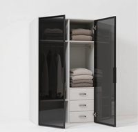 Armoires à montage facile, robustes, modernes et extensibles pour chambres, salons et maisons en location