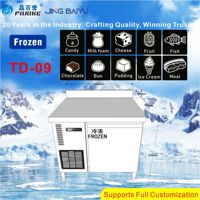 JINGBAIYU TD-09 Commerciële Vrieskist Snelle Koeling Eenvoudige Bediening Luchtkoeling Horizontaal Slagerij Vleeswinkel -12°C