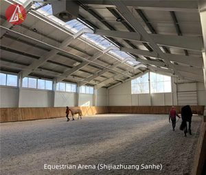 PEB 3000 ㎡ SM prefabrikasi baja terstruktur Arena penunggang kuda untuk latihan dan kompetisi - Product Image 4