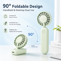 Ventilateur de poche ultra-portable LC-002A, léger (110g), rechargeable, idéal pour les voyages et les activités de plein air