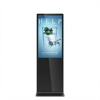 Kiosco de Señalización Digital Sin Contacto de 55 Pulgadas, Pantalla Publicitaria para Comercios, Exhibición en Espacios Públicos, con Marco Delgado, Sistema Operativo Android, Pantalla LCD