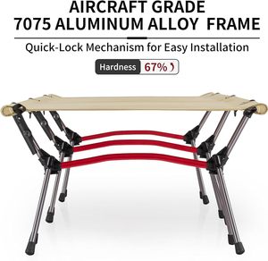 Nouveau lit <span class=keywords><strong>de</strong></span> camping <span class=keywords><strong>extérieur</strong></span> en aluminium lits <span class=keywords><strong>de</strong></span> camping portables pliables <span class=keywords><strong>pour</strong></span> adultes lit <span class=keywords><strong>de</strong></span> couchage <span class=keywords><strong>de</strong></span> camping avec logo personnalisé - Product Image 5