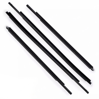 4 pièces de garnitures de moulures de vitres extérieures de porte de voiture, joints d'étanchéité pour Toyota Fortuner 2015-2022