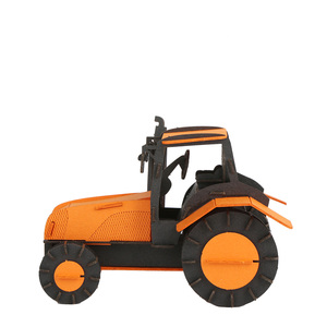 Modèle de <span class=keywords><strong>puzzle</strong></span> <span class=keywords><strong>3D</strong></span> en papier CUPUZ <span class=keywords><strong>Tracteur</strong></span>, jouet éducatif à assembler soi-même pour enfants et adultes, décoration de bureau et de maison, cadeau OEM ODM - Product Image 5