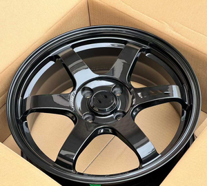 ล้อแม็ก Flow Forming <span class=keywords><strong>4x100</strong></span> 4x114.3 ขนาด 16 17 นิ้ว รุ่น <span class=keywords><strong>Volk</strong></span> Racing <span class=keywords><strong>Te37</strong></span> สีดำ สำหรับรถยนต์ Honda Civic Fit Suzuki Swift Mazda 233 Golf Jdm - Product Image 3