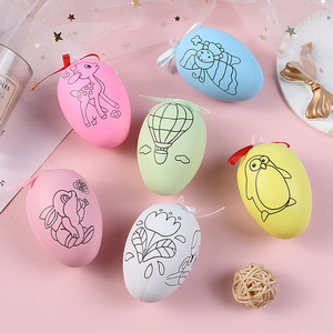 Oeuf en mousse avec stylo coloré pour décoration <span class=keywords><strong>de</strong></span> fête <span class=keywords><strong>de</strong></span> Pâques, dessin fait main, jouets éducatifs, DIY - Product Image 6