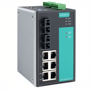 Moxa EDS-508A-MM-SC-T สวิตช์อุตสาหกรรมแบบจัดการได้ 8 พอร์ต อีเธอร์เน็ตอุตสาหกรรม ติดตั้งบนราง DIN - Product Image 2