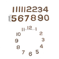 Horloge murale en bois innovante, bricolage numérique, horloge murale, rangée de chiffres, Kit de chiffres en bois