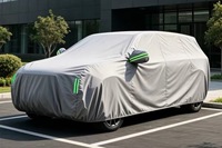 Housse de voiture en PVC 250 g/m², imperméable et anti-poussière, pour toutes les saisons, intérieur et extérieur, possibilité de personnalisation