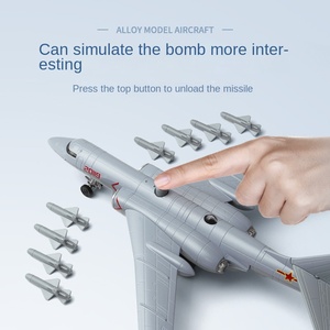 1: Modello di <span class=keywords><strong>aereo</strong></span> in plastica su scala 1500 6K bombardiere di simulazione in lega di energia acusto-ottica <span class=keywords><strong>aeronautica</strong></span> ornamenti militari per - Product Image 2