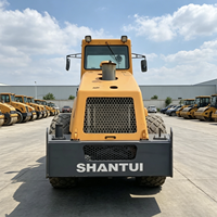 Compacteur routier vibrant d'occasion Shantui SR22M 22t à entraînement mécanique en stock