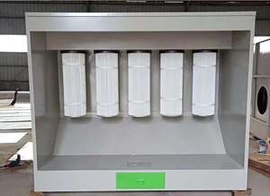 Cabina de pintura en aerosol de rueda de recubrimiento de polvo lectrostático para llanta de rueda/muebles de acero - Product Image 4